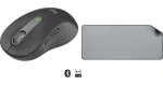 Logitech M650 L grafitová + Studio Series Mid Grey / Sada bezdrôtovej myši a podložky / 2.4 GHz / Bluetooth / 1x AA