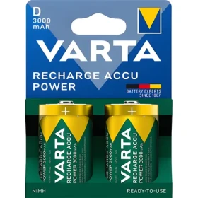 Varta RECHARGE Nabíjacia batéria D (HR20) / 1,2V / 3000 mAh / NiMH / 2 ks / v blistri (56720101412)