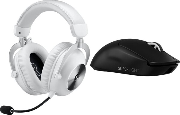 Logitech G Pro X2 Lightspeed Białe (981-001269) + G PRO X SuperLight 2 (910-006630)