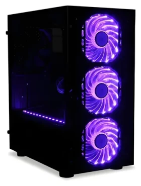 Ibox Passion V4 čierna / PC skriňa / Mini Tower / RGB podsvietenie / diaľkové ovládanie / tvrdené sklo / 1x USB 3.0 (OPV4)