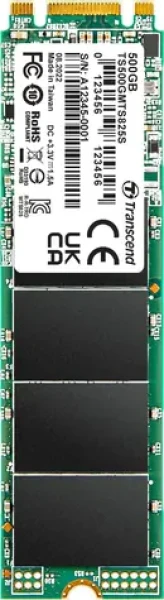Transcend MTS825S 500GB/M.2 2280 SATA/RW: 530/480 MBps/ IOPS: 55K/75K/MTBF 2.0mh/3y (TS500GMTS825S)