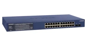 Netgear GS724TP / Managed switch / 24x Gb PoE / L2/L3/L4 / 52 Gbit / s / 380W PoE / 2x SFP (GS724TP-300EUS)