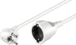 MicroConnect Predlžovací kábel Schuko s bezpečnostnou zástrčkou MF 2m biela (PE140200W)