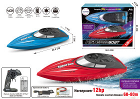 Mamido Mamido Loď na diaľkové ovládanie High Speed Boat modrá, 12HP, 80 m