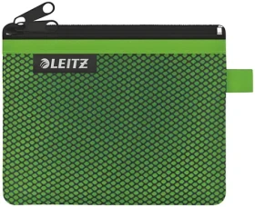Leitz Wow zelená / Dvojité textilné vrecko / veľkosť S / sieťovina, nylon / 140 × 105 mm (40110054)