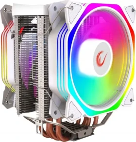 Rampage Octagon C60 biela / Chladič CPU / 2x 120mm / TDP 180W / 29 dB / 1800 ot./min / Intel + AMD (OCTAGONC60-WHITE)