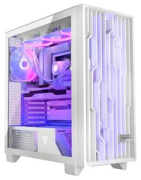 Modecom Volcano Perun Apex ARGB biela / Skriňa / ATX / 1x USB-C / 2x USB 3.0 / 4X 140mm ARGB / bez zdroja (AT-PERUN-4F-ARGB-20-000000-0002)