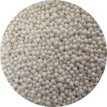 Cukrovo-ryžové perly biele, perleťové 3–4 mm, 80 g - I LOVE CAKES