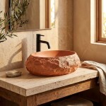 REA - Umývadlo na dosku Mika Terracotta REA-U7349