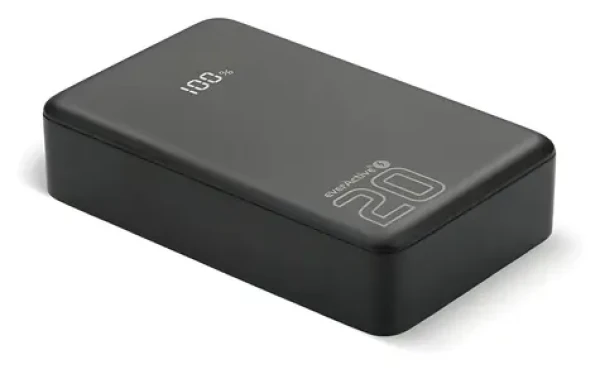 Powerbanka 20 000 mAh čierna / Powerbanka / LCD displej / 2x USB-C / 1x USB / QC4.0 20W (EB-22QB)