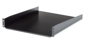StarTech Pevná polica do racku 2U čierna / Polica do racku / nosnosť 22,6 kg / šírka 465 mm / oceľ (CABSHELF22)