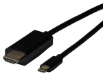 EFB Elektronik USB-C - HDMI kábel čierny / Adaptérový kábel / 4K 30Hz / HDCP 1.4 / 2 m (EBUSBC-HDMI-4K30K.2)