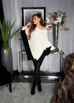 Trendy KouCla bat knit Oversize sweater black Einheitsgroesse