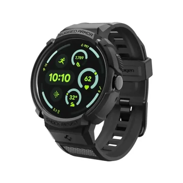 Spigen Rugged Armor Pro + Stand remienok pre Google Pixel Watch 4 41mm čierna (ACS09484)