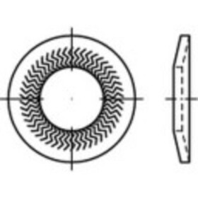 Podložky pérové 8 mm 18.2 mm nerezová ocel A4 1000 ks Alstertaler Schrauben & Präzisionsteile 1069899; 1069899