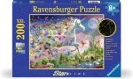 Ravensburger Svietiace puzzle Motýlí jednorožec XXL