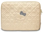 Hello Kitty PU Quilted Bows zlatá / Puzdro na notebook / 14" (HKCSZPEKHBPD)