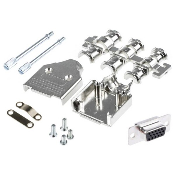 MH Connectors MHDM9-HD15FS-K sada D-SUB kolíkové lišty 180 ° Pólov: 9 spájkovaný 1 ks; MHDM9-HD15FS-K