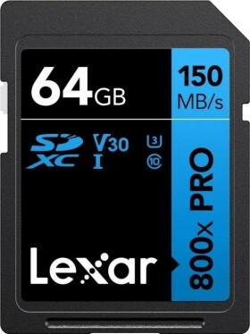 Lexar | Memory Card | Professional 800x PRO | 64 GB | SDXC | Flash memory class UHS-I