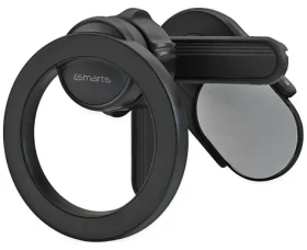 4smarts MagSafe držiak telefónu pre monitor a auto čierna / Držiak / Magnetický / Nosnosť 1,5 kg (541042)