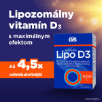 GS Vitamín lipo D3 1000 IU 60 kapsúl