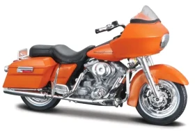 Maisto 2002 FLTR Road Glide blister box metal oranžová