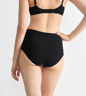 Dámske bavlnené nohavičky GO Daily s vysokým pásom - BLACK - black 0004 - SLOGGI BLACK L