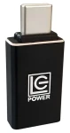 LC-Power LC-ADA-U31C čierna / Adaptér / USB-C (M) na USB-A (F) / hliníkové telo (LC-ADA-U31C)