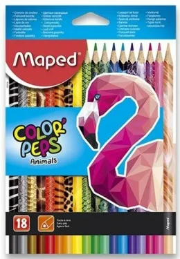 Maped Pastelky trojboké Color#39;Peps Animals 18ks (24429)