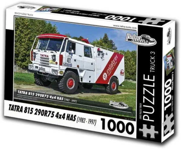 RETRO-AUTA Puzzle Truck č. 3 Tatra 815 290R75 4x4 HAS (1982-1997)