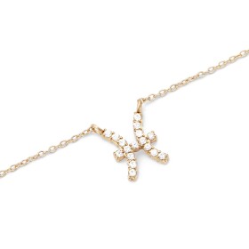 Daniel Wellington Štýlový pozlátený náhrdelník znamenia Ryby Crystal Zodiac DW00400930