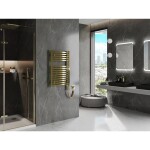 MEXEN/S - Helios radiátor + vykurovacia tyč 800 x 500 mm, 300 W, zlatá W103-0800-500-2300-50