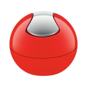 Spirella BOWL mini výklopný odpadkový kôš 1 L červený/plast (7610583149671)