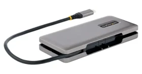 StarTech USB-C Hub 4 porty šedá / USB-C húb / 100W PD Pass-Through / 10 Gbps / 4X USB-C (HB31CM4CPD3)