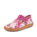 Dievčenské plátené barefoot prezuvky CANVAS T-BAR FLOWERS Froddo G1700439-4 - 36