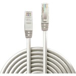 LINDY 48005 RJ45 sieťové káble, prepojovacie káble CAT 6 U/UTP 5.00 m sivá s ochranou 1 ks; 48005