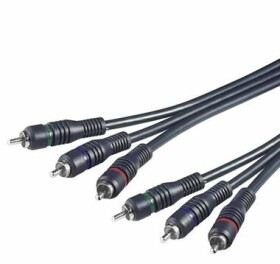 PremiumCord Kábel 3x CINCH-3x CINCH M/M 5m HQ (8592220006402)