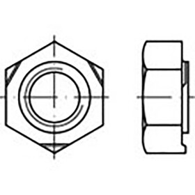 TOOLCRAFT TO-6857445 matice privarovacie šesťhranné M5 DIN 929 ocel 1000 ks; TO-6857445