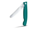 VICTORINOX Swiss Classic Piknikový nôž 11 cm zelená / vrúbkované ostrie (6.7834.FC1)