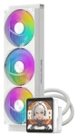DarkFlash DV360S MAX biela / AiO chladič CPU / 3x 120 mm / ARGB podsvietenie / LCD displej / 800-1800 RPM / 30 dB (DV360S MAX White)