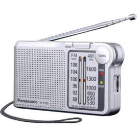 Panasonic RF-P150DEG strieborná / Prenosné rádio / FM / 3.5mm (Panasonic RF-P150)