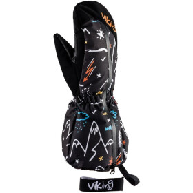 Detské zimné rukavice Viking Snoppy Aqua Thermo Tex s membránou čierne (125/23/2288/09) 3