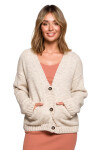 Dámsky Cardigan BK074 Beige - BeWear L/XL béžová