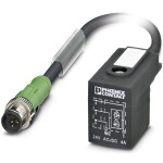 Sensor/Actuator cable SAC-3P-MS/ 0,6-PUR/BI-1L-Z SCO 1435140 Phoenix Contact; 1435140