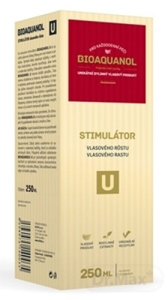 BIOAQUANOL U stimulátor vlasového rastu 250 ml