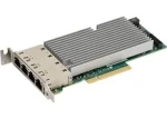 SuperMicro STG-i4T / Rozširujúca karta / PCIe Gen3 x8 (LP) / 4X 10GbE RJ45 / Intel XL710 + X557 (AOC-STG-I4T-O)