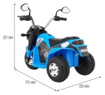 Mamido Detská elektrická motorka Minibike modrá