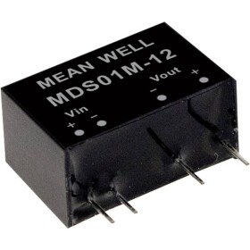 MEAN WELL MDS01N-15 DC / DC menič napätia, modul 67 mA 1 W Počet výstupov: 1 x; MDS01N-15