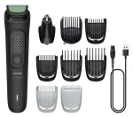 Philips MG3945/15 All-in-One Series 3000 čierna/zelená / Univerzálny zastrihávač / Nabíjací kábel / Puzdro (MG3945/15)