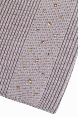 DÁMSKY KLOBÚK S MODALOVÝMI FLITRAMI CZ105 fialová 54-58